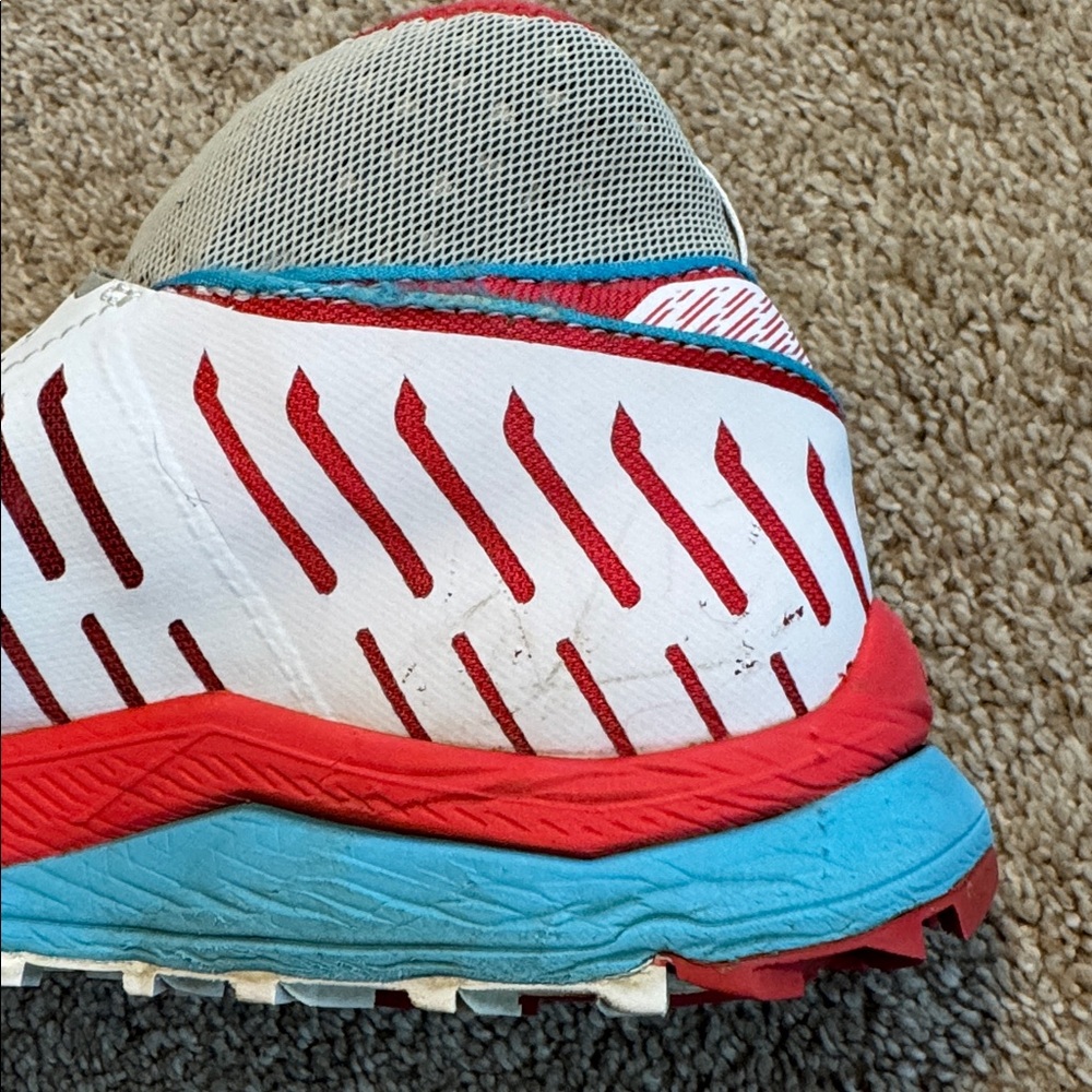 La Sportiva White Pink Trail Running Shoes with BOA Dial - Picture 10 of 11